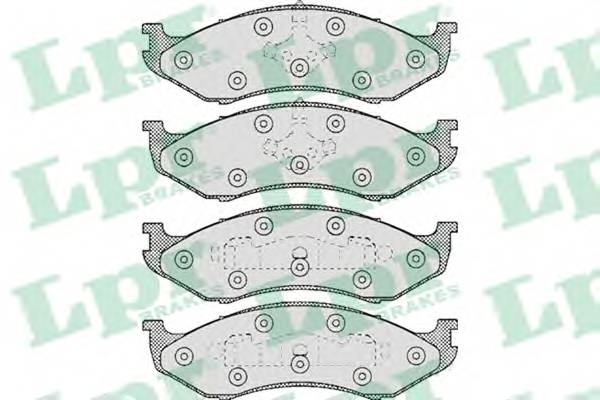 LPR 05P459 Комплект тормозных колодок,