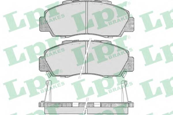 LPR 05P472 Комплект тормозных колодок,