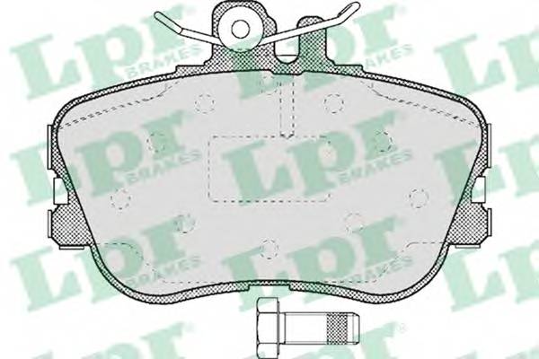 LPR 05P492 Комплект тормозных колодок,