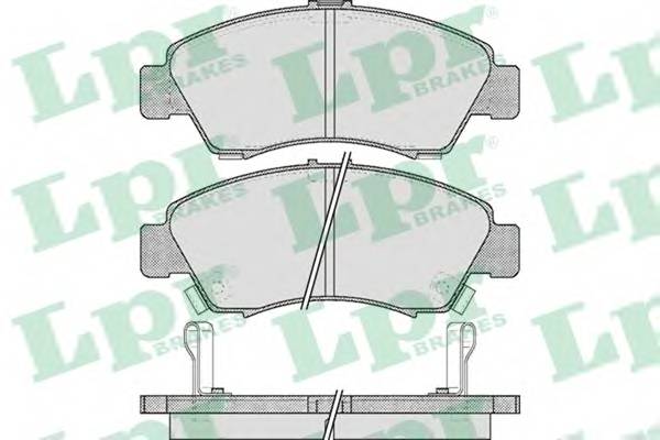LPR 05P558 Комплект тормозных колодок,