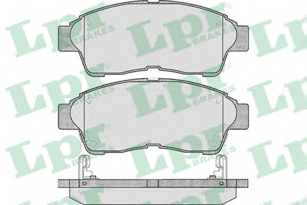 LPR 05P561 Комплект тормозных колодок,