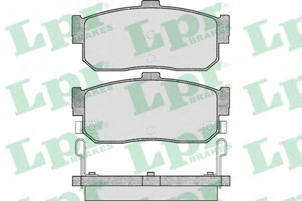 LPR 05P602 Комплект тормозных колодок,