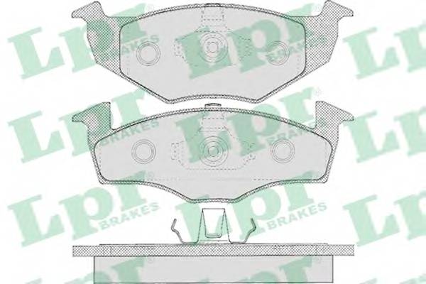 LPR 05P627 Комплект тормозных колодок,