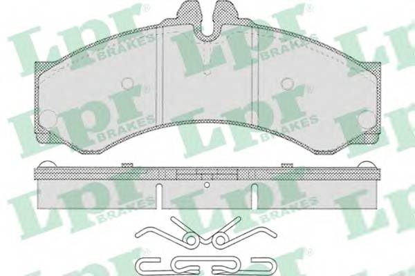 LPR 05P633 Комплект тормозных колодок,