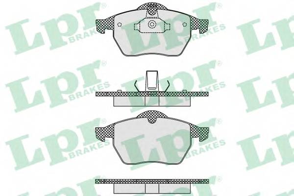 LPR 05P635 Комплект тормозных колодок,