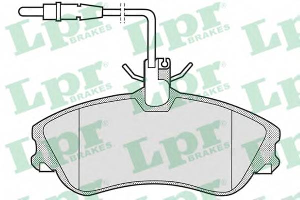 LPR 05P683 Комплект тормозных колодок,