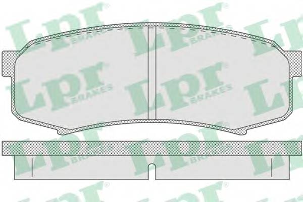 LPR 05P749 Комплект тормозных колодок,