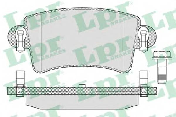 LPR 05P791 Комплект тормозных колодок,