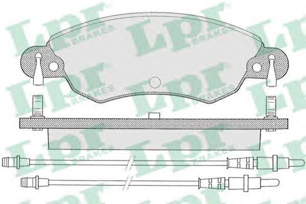 LPR 05P792 Комплект тормозных колодок,