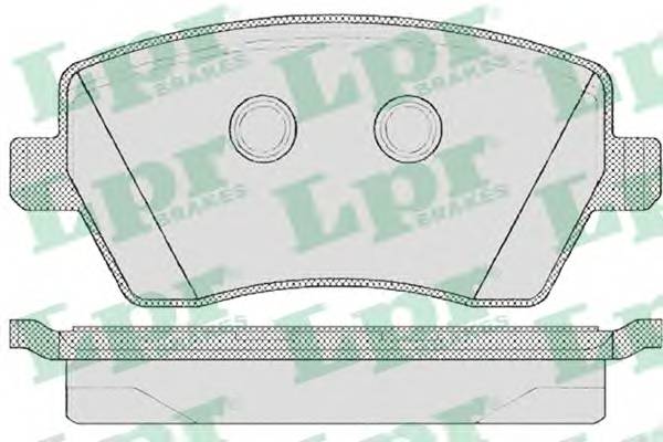 LPR 05P867 Комплект тормозных колодок,