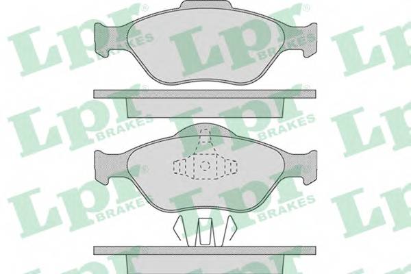 LPR 05P949 Комплект тормозных колодок,