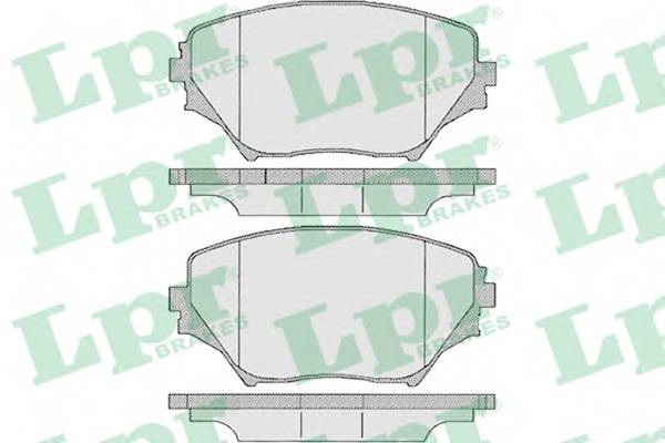 LPR 05P958 Комплект тормозных колодок,