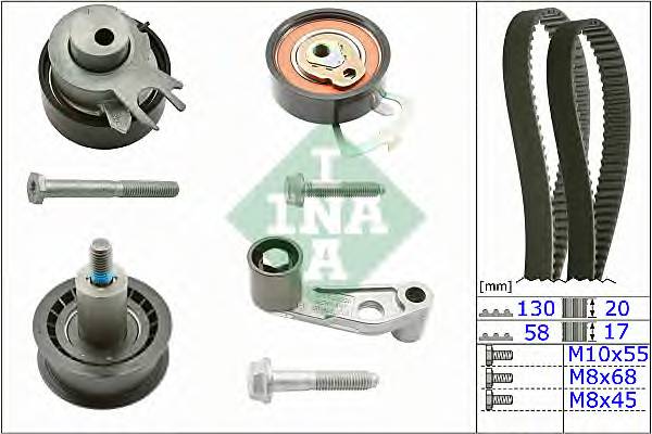 INA 530 0089 10 Комплект ремня ГРМ