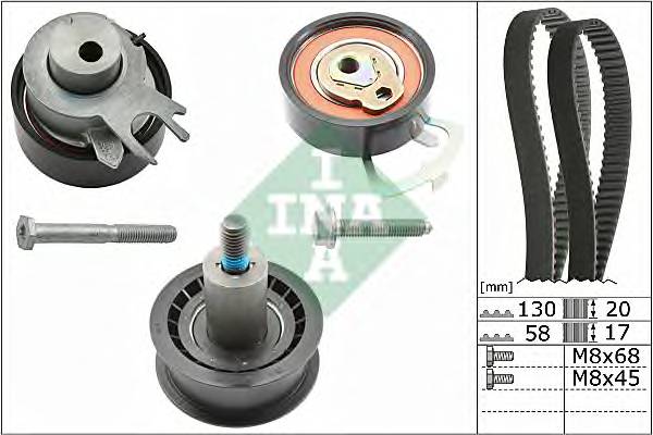 INA 530 0538 10 Комплект ремня ГРМ