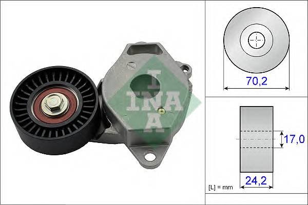 INA 534 0409 10 Натяжная планка, поликлиновой