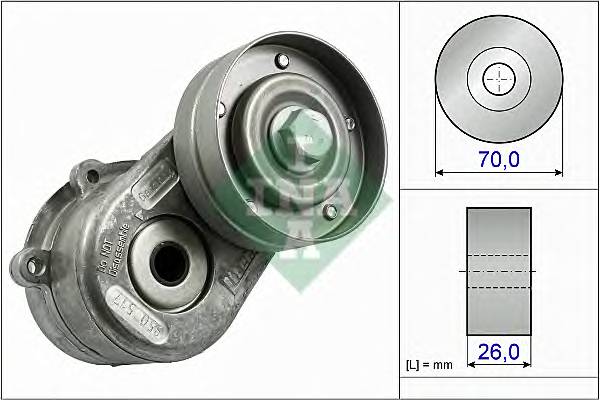 INA 534 0448 10 Натяжная планка, поликлиновой