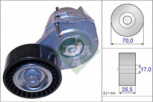 INA 534 0438 10 Натяжная планка, поликлиновой