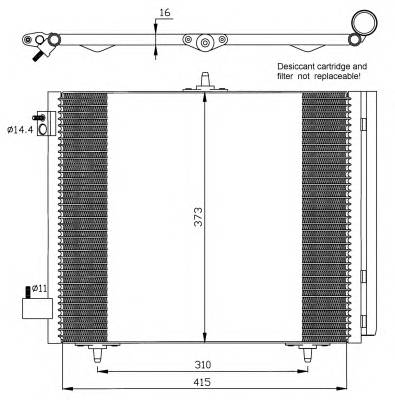 NRF 35405 Конденсатор, кондиціонер