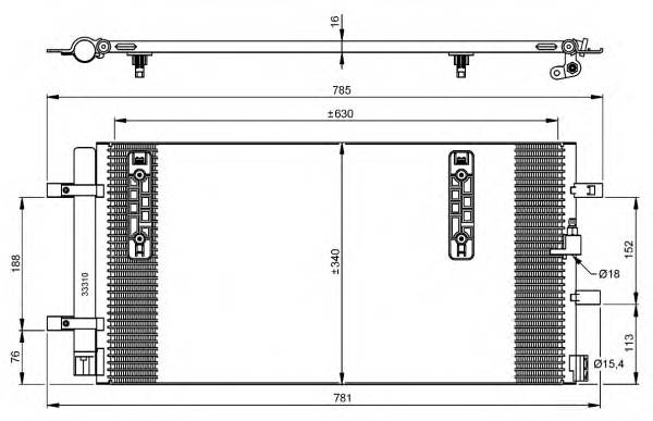 NRF 35916 Конденсатор, кондиціонер