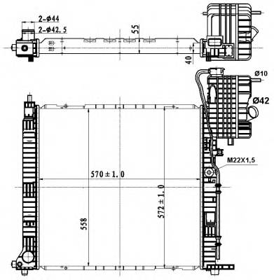 NRF 50583 Радиатор, охлаждение двигателя