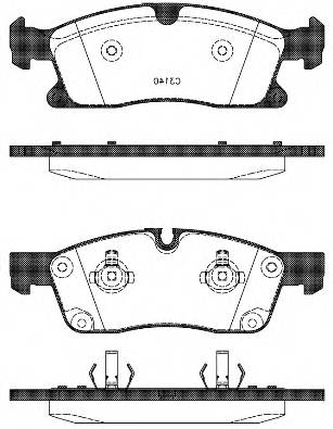 WOKING P15303.10 Комплект тормозных колодок,