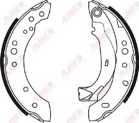 ABE C0C019ABE Комплект тормозных колодок