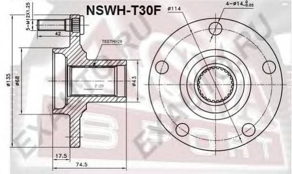 ASVA NSWHT30F СТУПИЦА ПЕРЕДНЯЯ