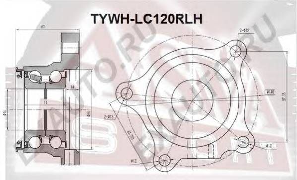 ASVA TYWHLC120RLH ÏÎÄØÈÏÍÈÊ ÇÀÄÍÅÉ ËÅÂÎÉ