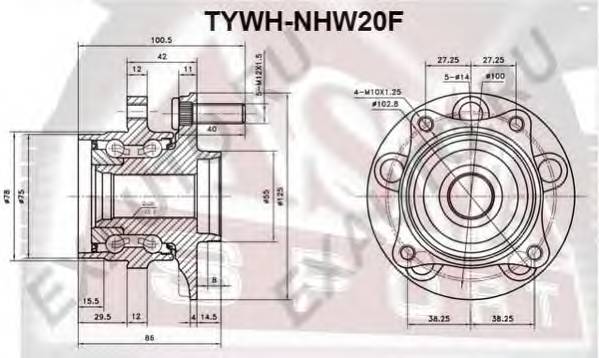 ASVA TYWHNHW20F ÑÒÓÏÈÖÀ ÏÅÐÅÄÍßß (PRIUS