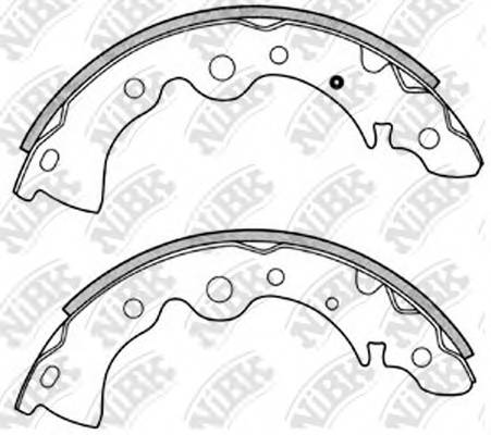 NiBK FN1167 Колодки гальмівні. барабанні