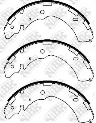 NiBK FN6741 Колодки гальмівні. барабанні