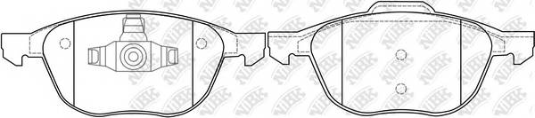 NiBK PN0365 Колодки гальмівні