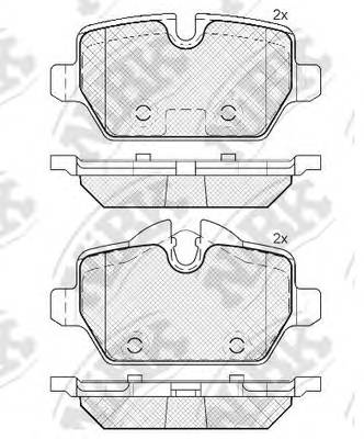 NiBK PN0549 Колодки гальмівні