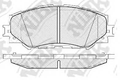 NiBK PN1524 Колодки тормозные