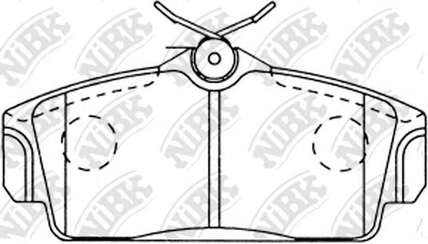 NiBK PN2230 Колодки гальмівні дискові
