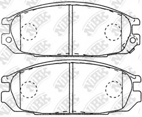 NiBK PN2371 Колодки гальмівні