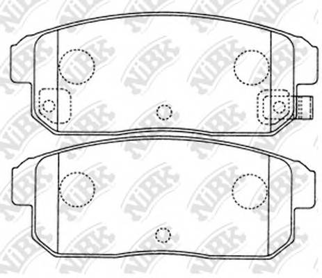 NiBK PN2467 Колодки гальмівні
