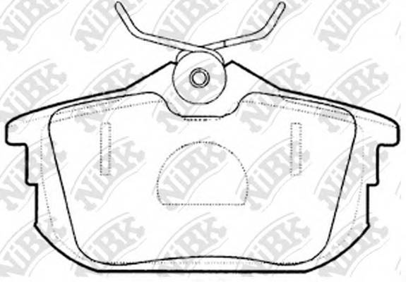 NiBK PN3593 Колодки гальмівні дискові