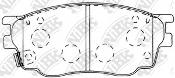 NiBK PN5483 Колодки гальмівні. дискові