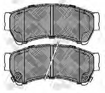 NiBK PN5806 Колодки гальмівні