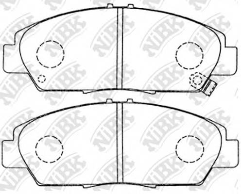NiBK PN8293 Колодки гальмівні дискові