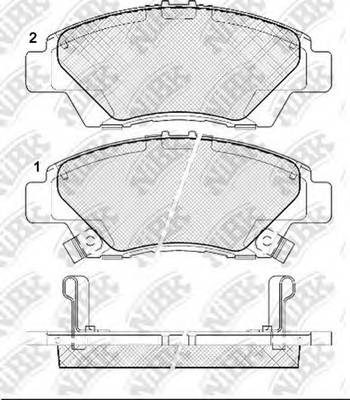 NiBK PN8868 Колодки тормозные