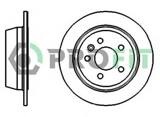 PROFIT 5010-0861 Диск гальмівний