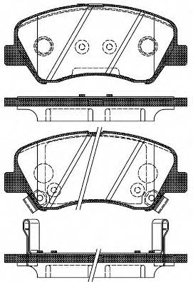 ROADHOUSE 21488.02 Комплект гальмівних колодок,