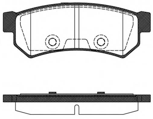 REMSA 1048.10 Комплект тормозных колодок,