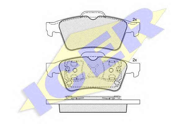 ICER 181433 Комплект тормозных колодок,