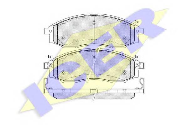 ICER 181703 Комплект тормозных колодок,