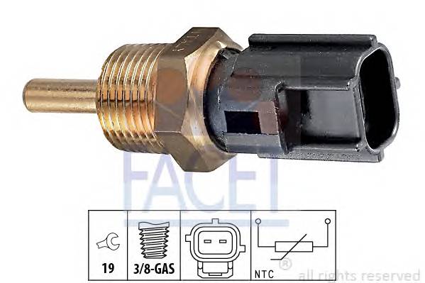 FACET 7.3230 Датчик, температура масла;