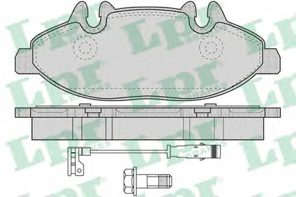 LPR 05P1228 Комплект тормозных колодок,