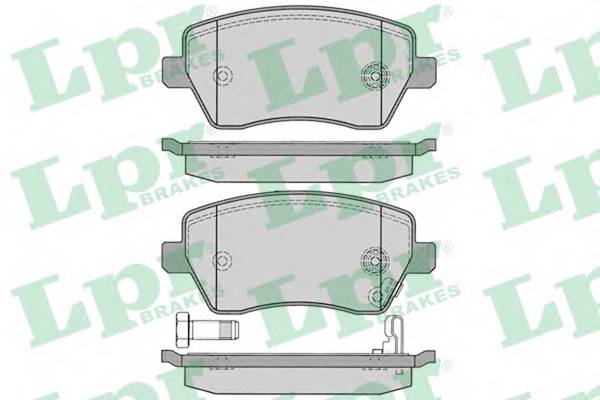 LPR 05P1229 Комплект тормозных колодок,